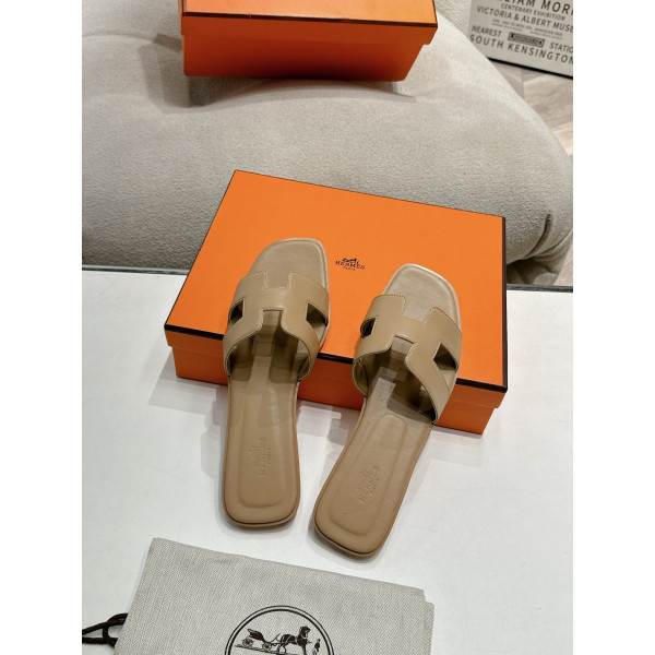 Hermes, Women's Slipper, Beige