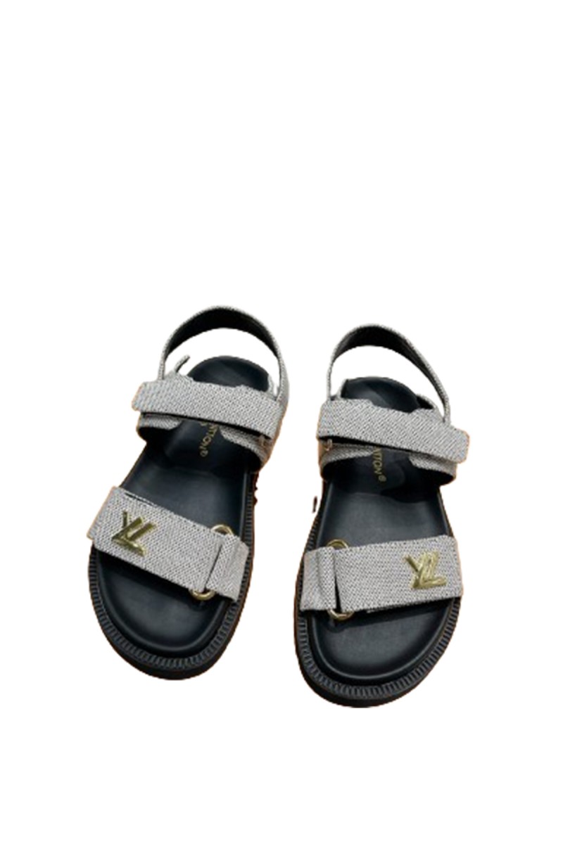 Louis Vuitton, Women's Sandal, Grey