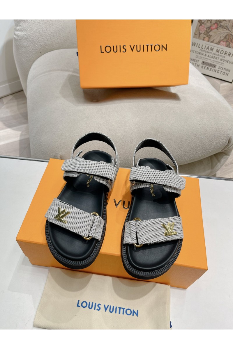 Louis Vuitton, Women's Sandal, Grey