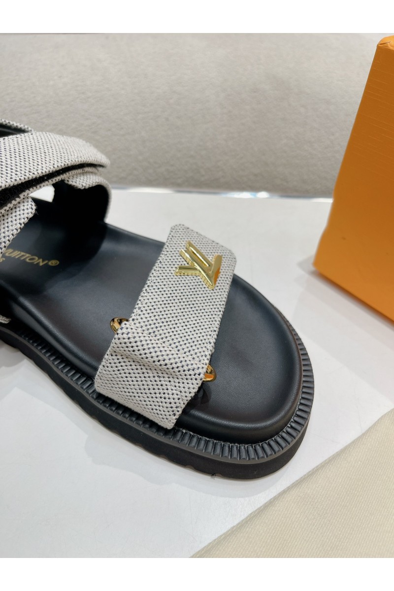 Louis Vuitton, Women's Sandal, Grey