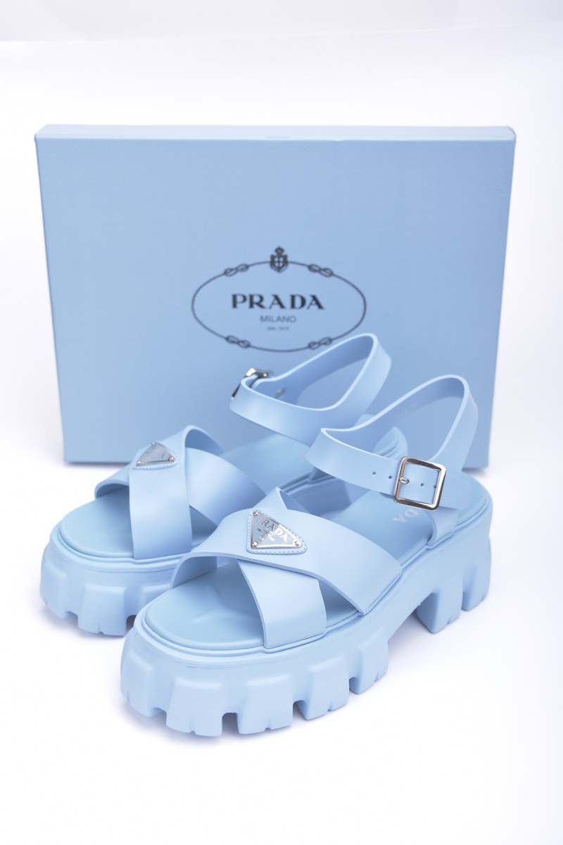 Prada, Women's Sandal, Blue