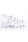 Prada, Women's Sandal, White