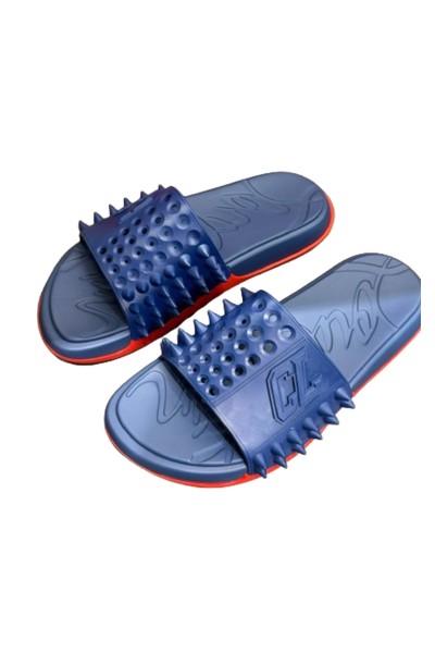 Christian Louboutin, Men's Slipper, Blue