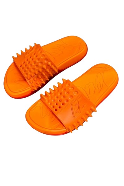 Christian Louboutin, Men's Slipper, Orange