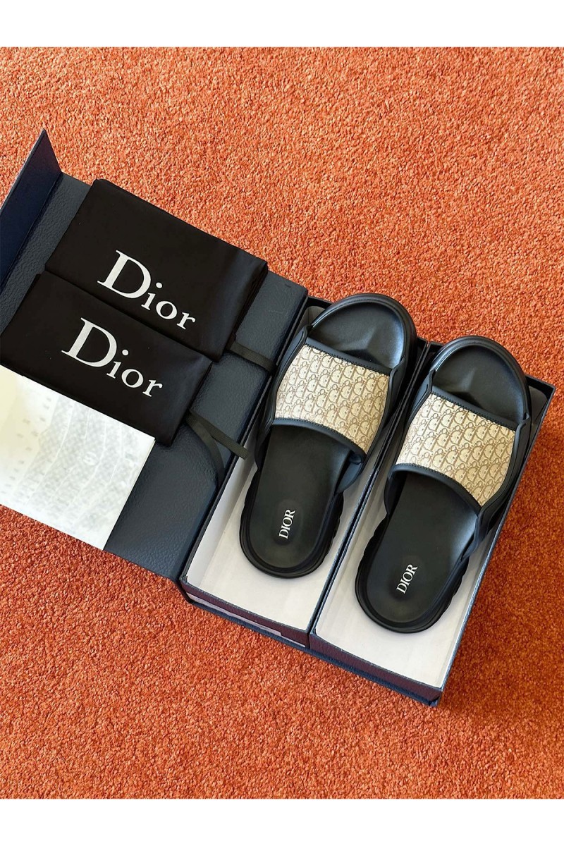 Christian Dior, Men's Slipper, Black