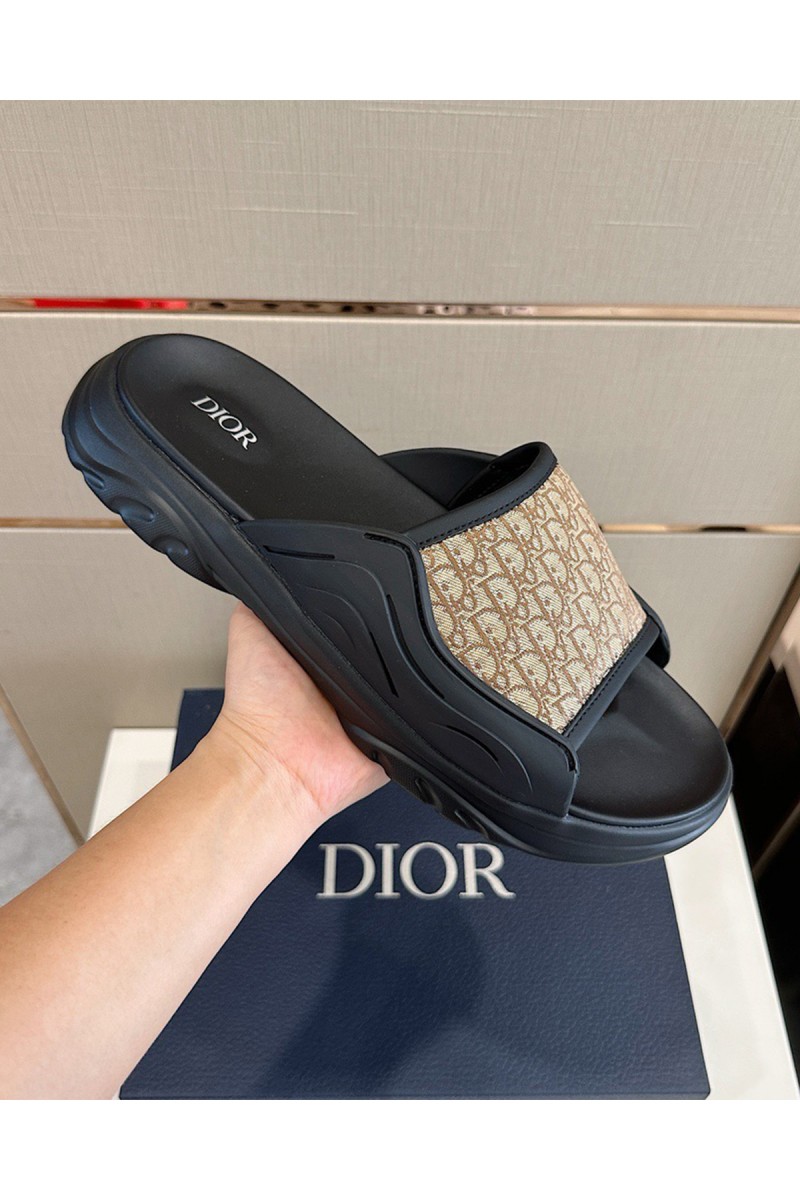 Christian Dior, Men's Slipper, Black