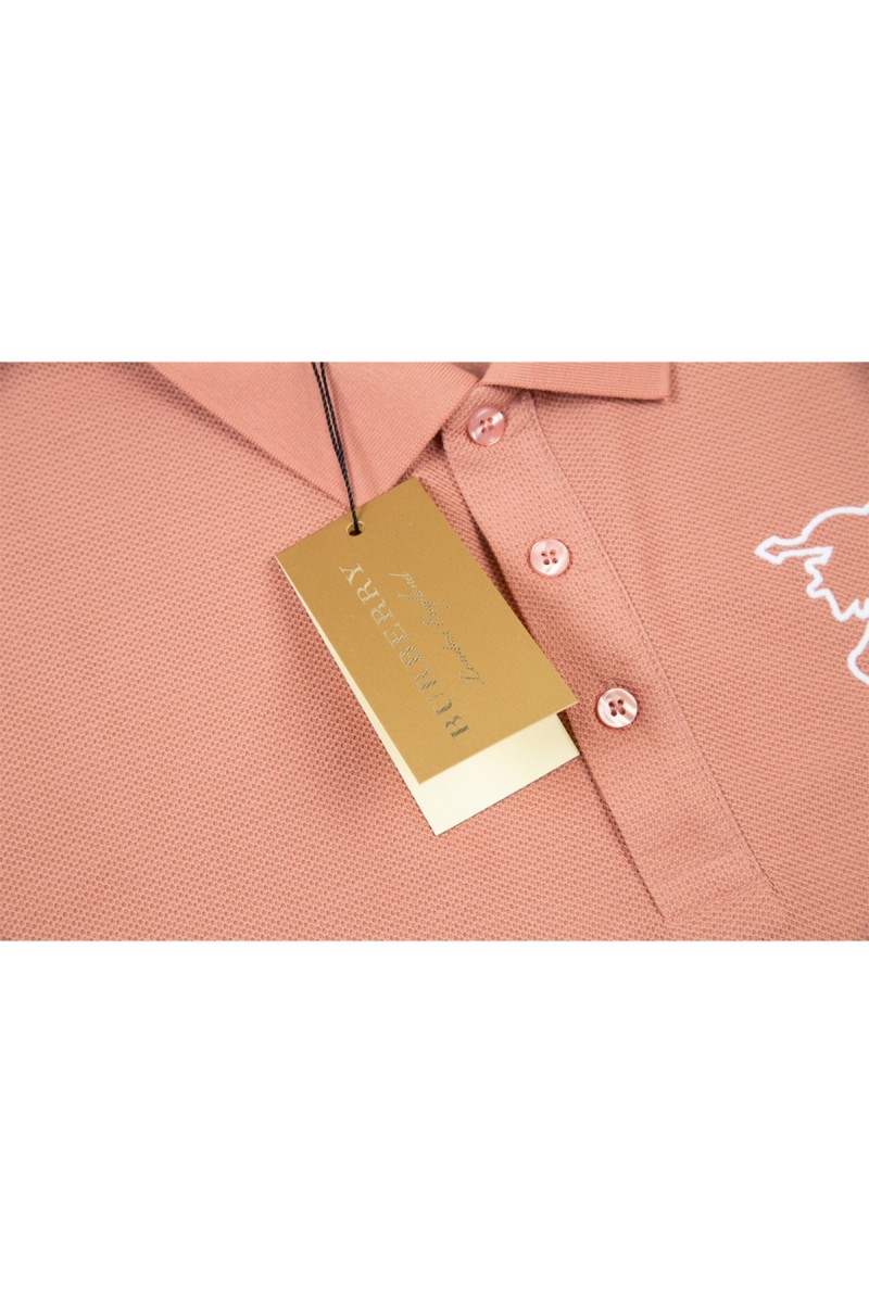 Burberry, Men's Polo, Pink