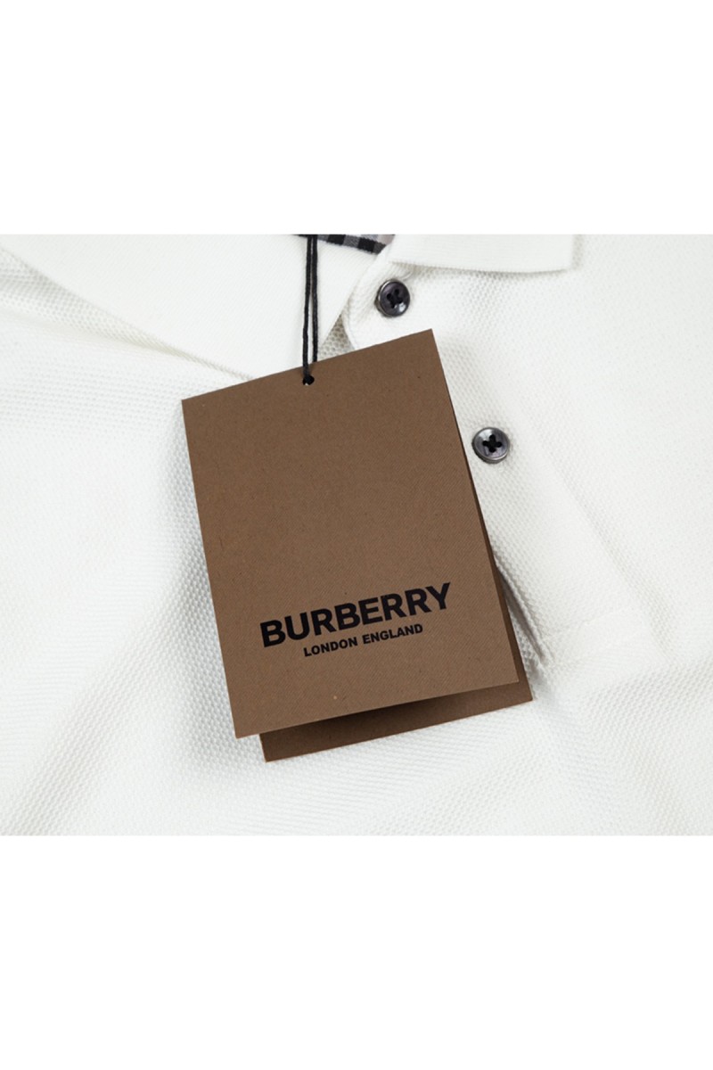 Burberry, Men's Polo, White