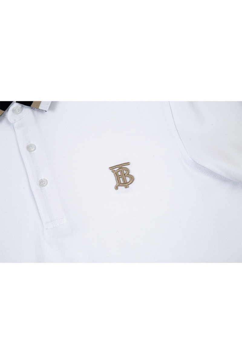 Burberry, Men's Polo, White