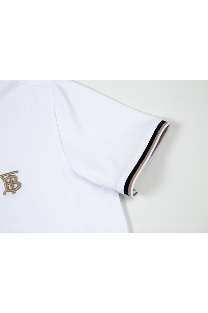 Burberry, Men's Polo, White