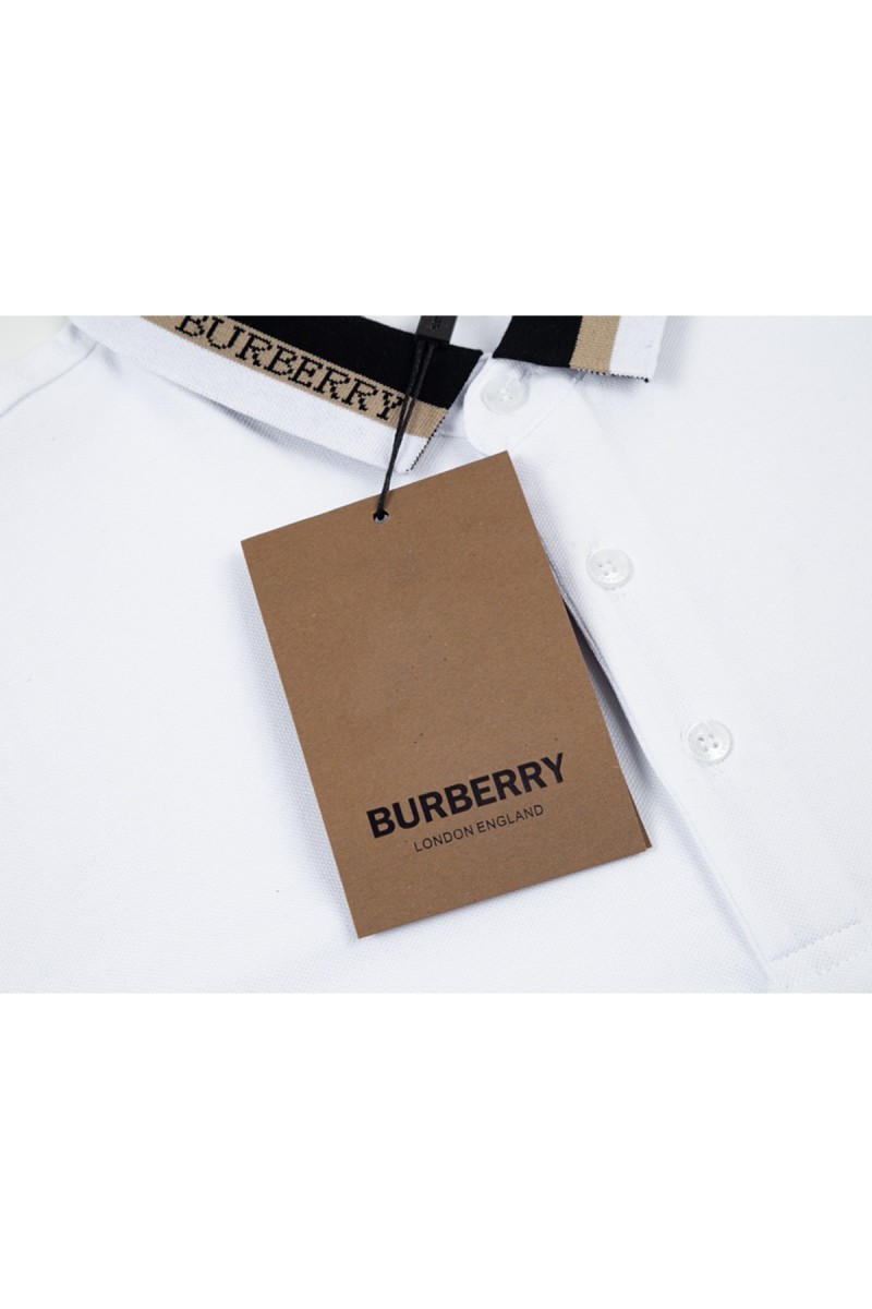 Burberry, Men's Polo, White