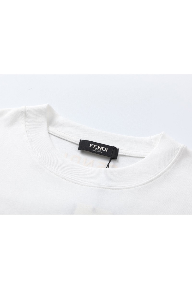 Fendi, Men's T-Shirt, White