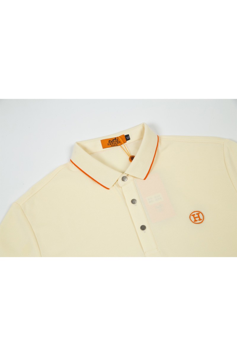 Hermes, Men's Polo, Beige