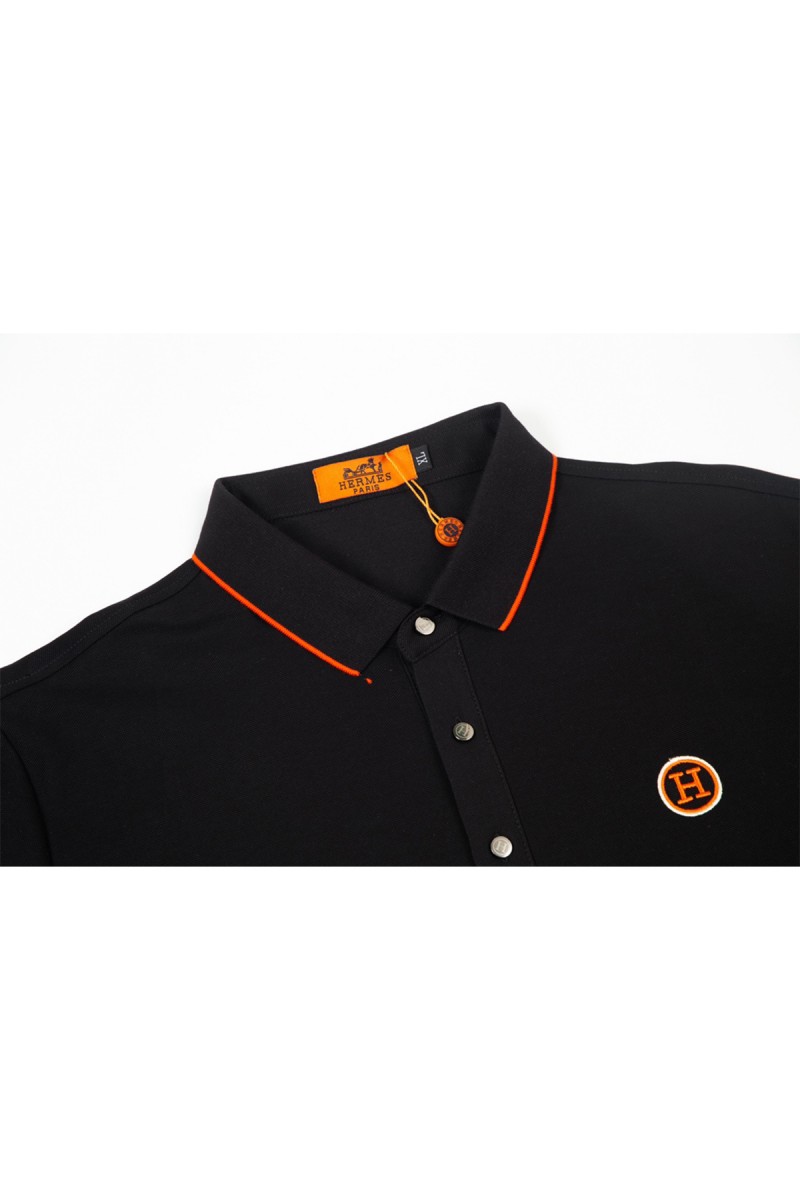 Hermes, Men's Polo, Black