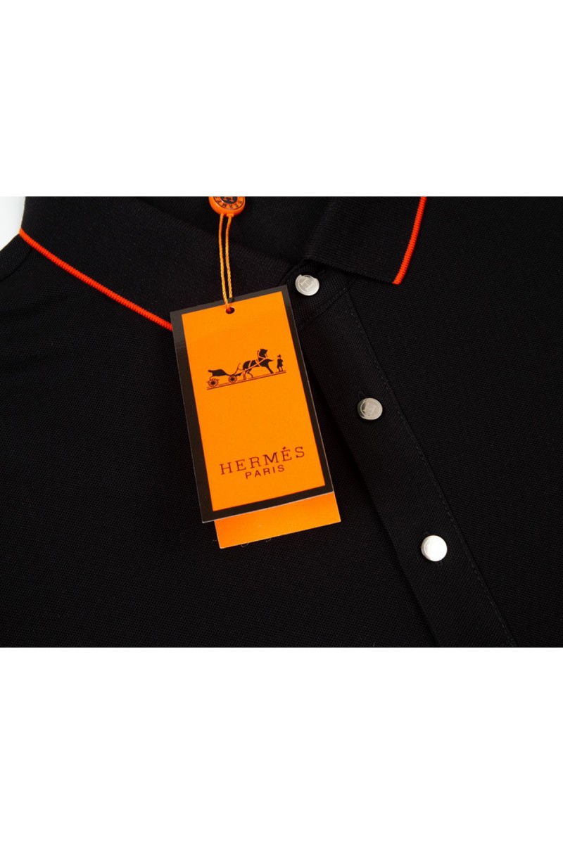 Hermes, Men's Polo, Black