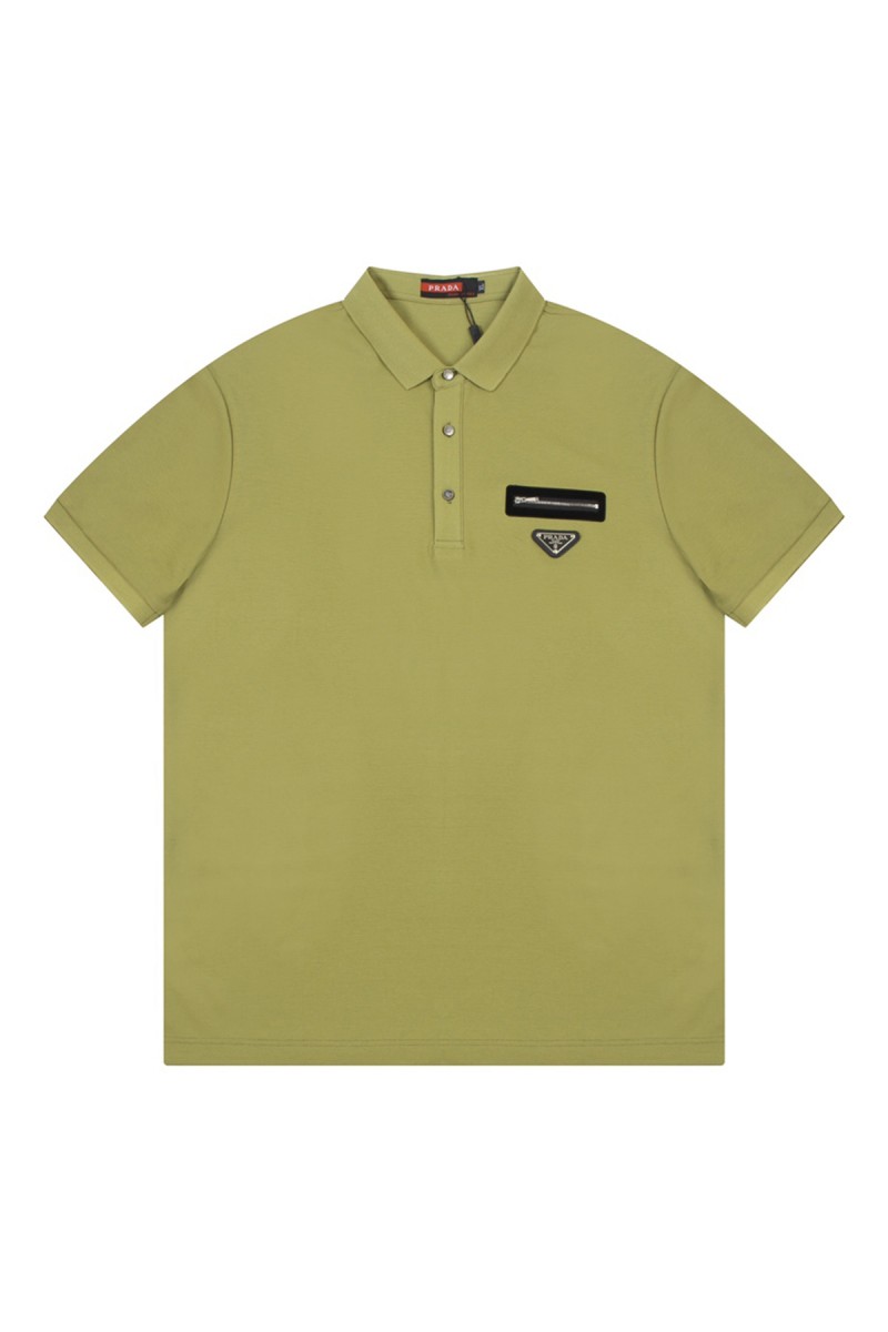 Prada, Men's Polo, Green