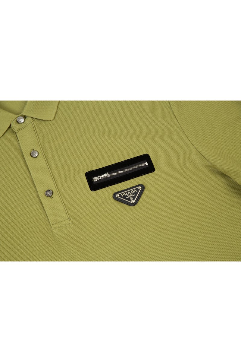 Prada, Men's Polo, Green