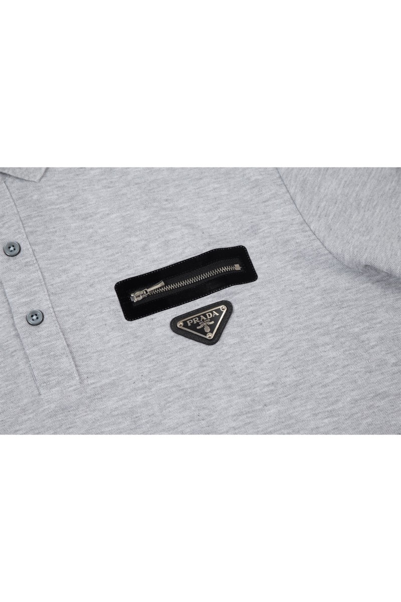 Prada, Men's Polo, Grey