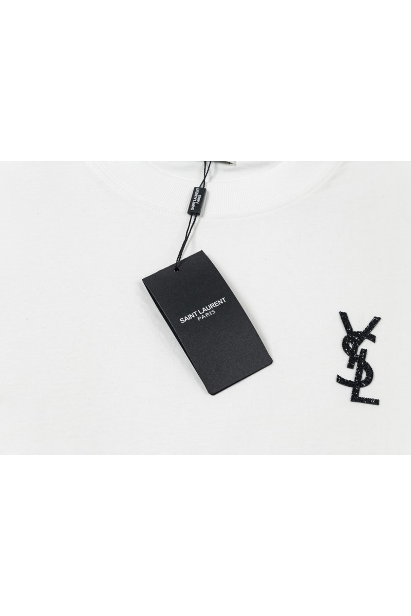 Yves Saint Laurent, Men's T-Shirt, White