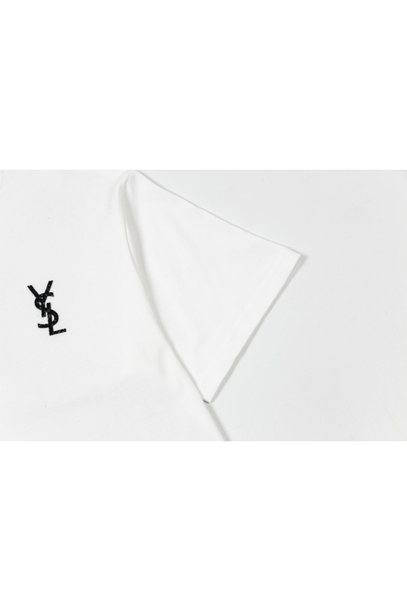 Yves Saint Laurent, Men's T-Shirt, White