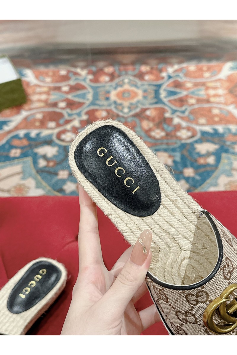 Gucci, Women's Slipper, Camel