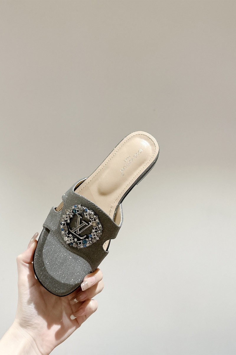 Louis Vuitton, Women's Slipper, Grey