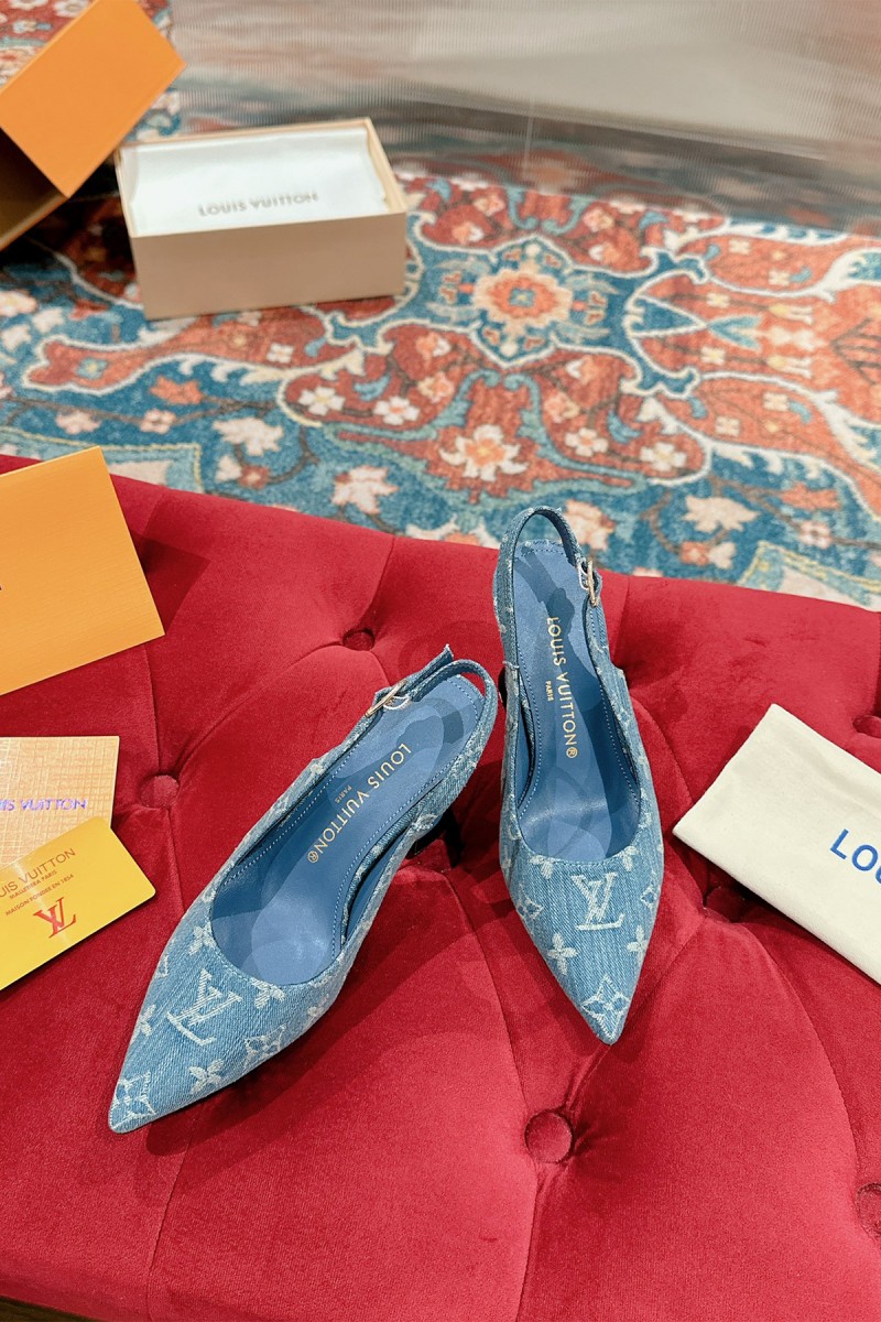 Louis Vuitton, Women's Pump, Blue