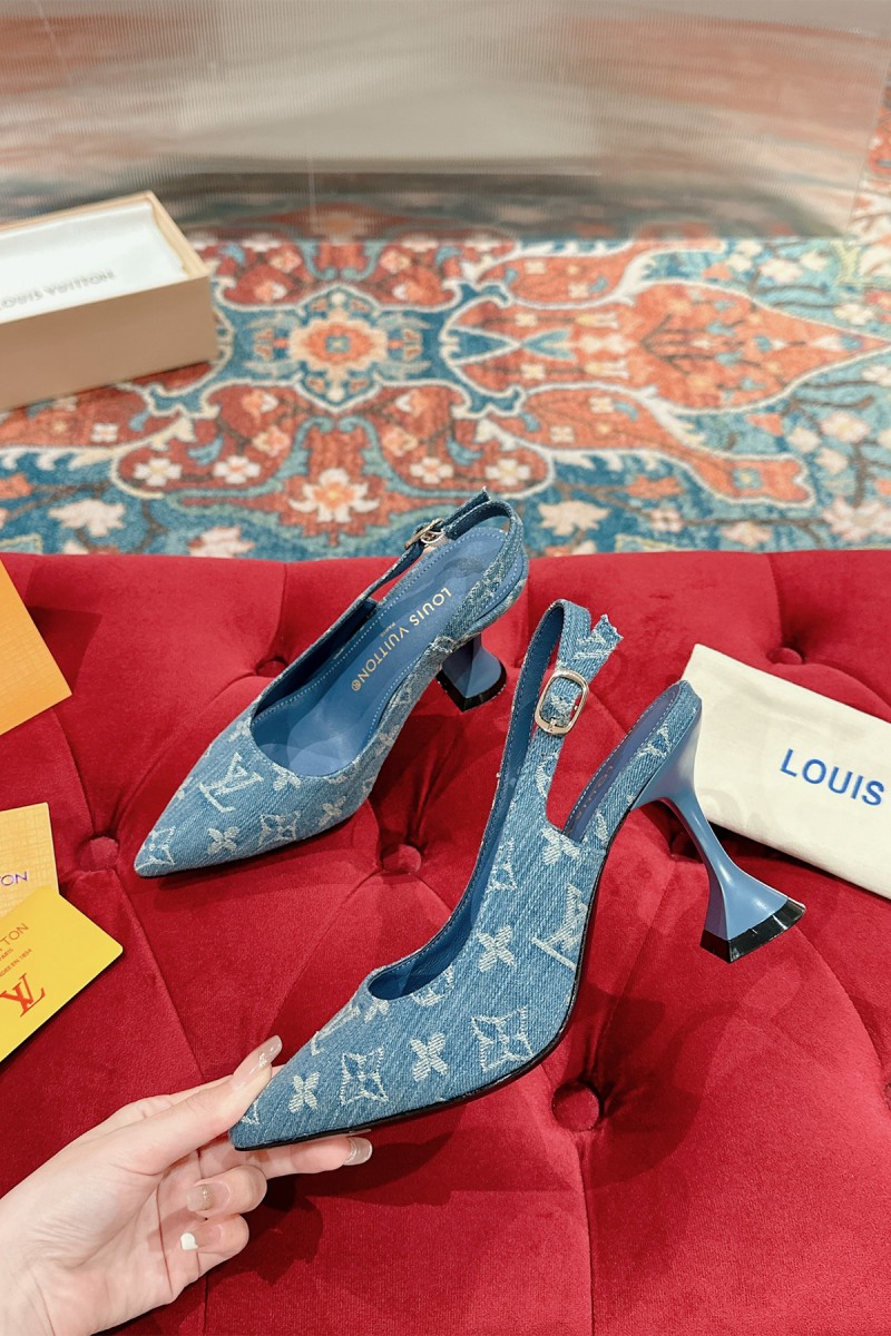 Louis Vuitton, Women's Pump, Blue