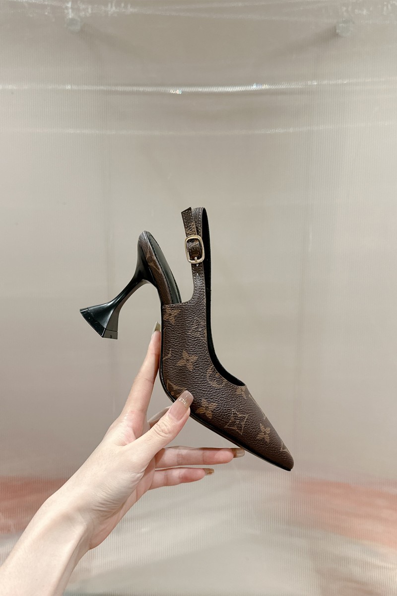 Louis Vuitton, Women's Pump, Brown