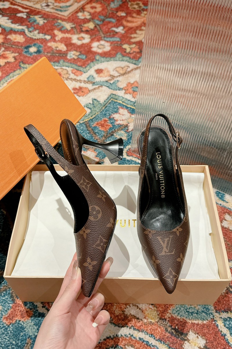 Louis Vuitton, Women's Pump, Brown