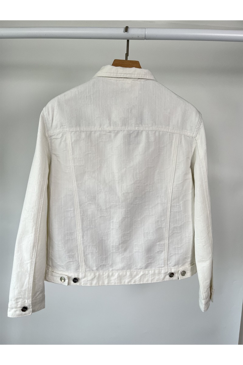 Gucci, Men's Denim Jacket, White