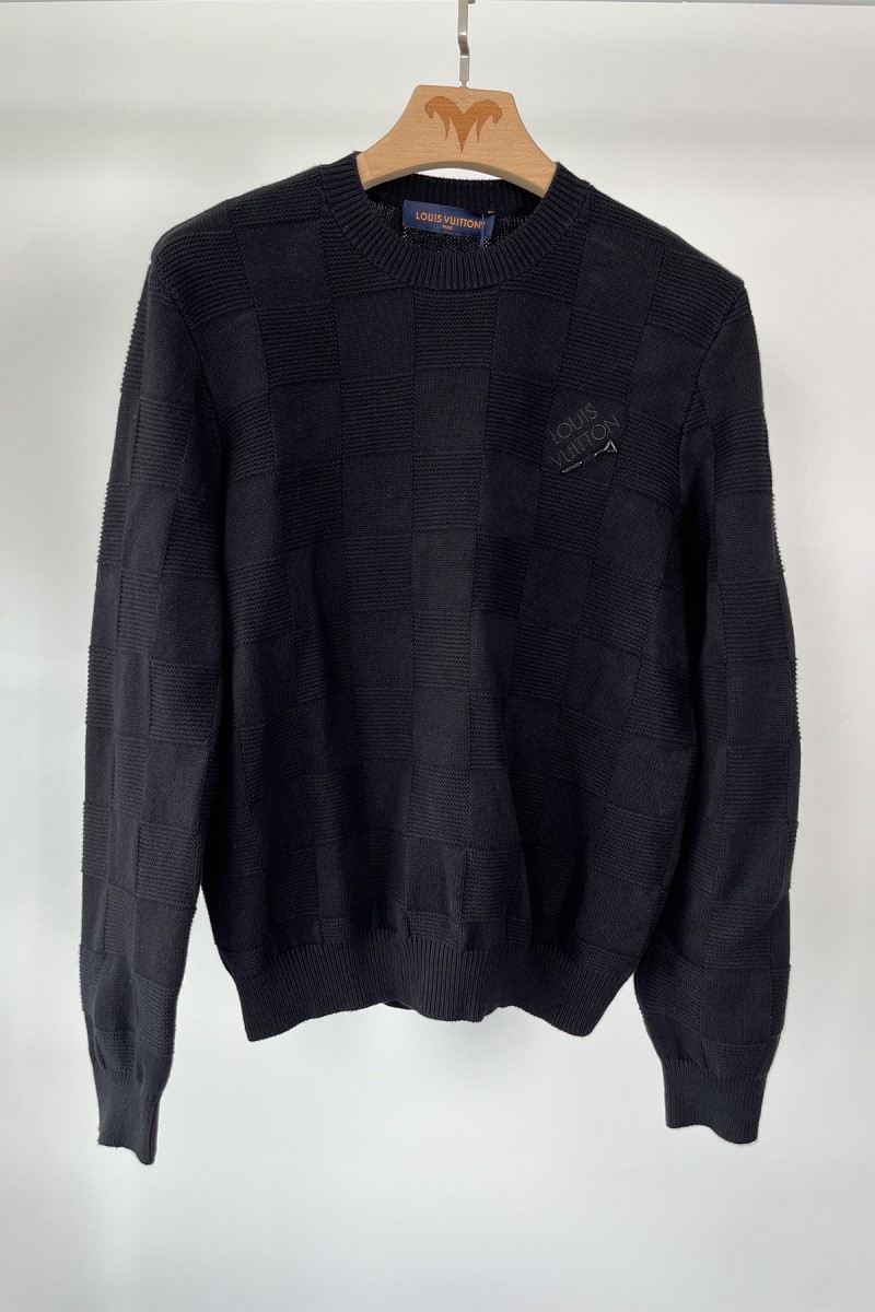 Louis Vuitton, Men's Pullover, Black