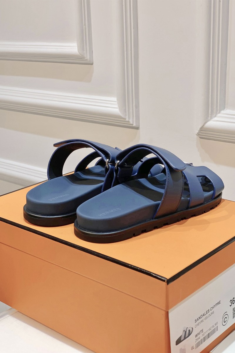 Hermes, Women's Slipper, Navy