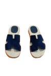 Hermes, Women's Slipper, Navy