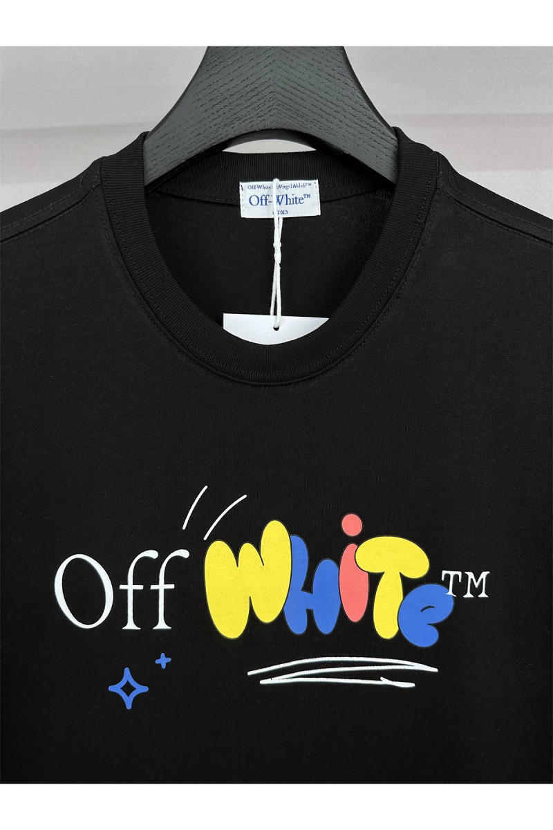 Off White, Men's T-Shirt, Black