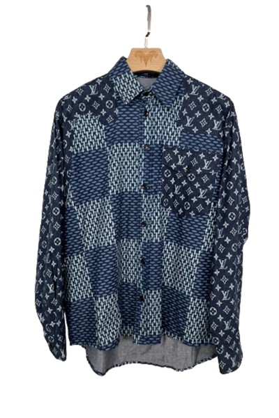 Louis Vuitton, Men's Shirt, Blue