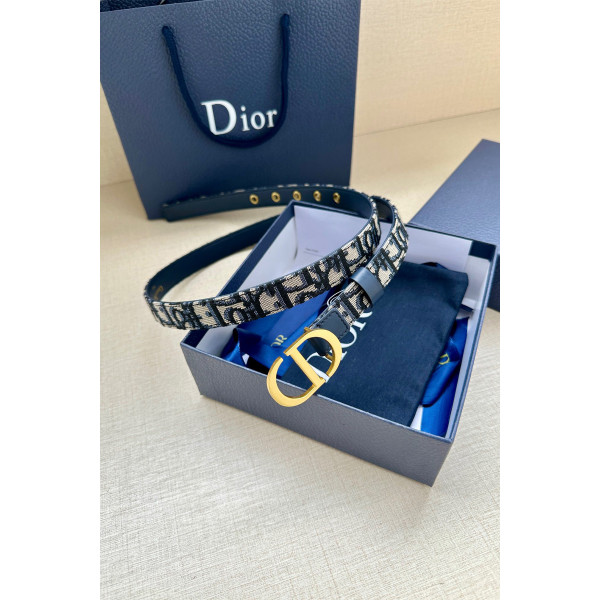 Christian Dior, Women's Belt, Blue