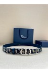 Christian Dior, Women's Belt, Blue