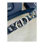 Christian Dior, Women's Belt, Blue