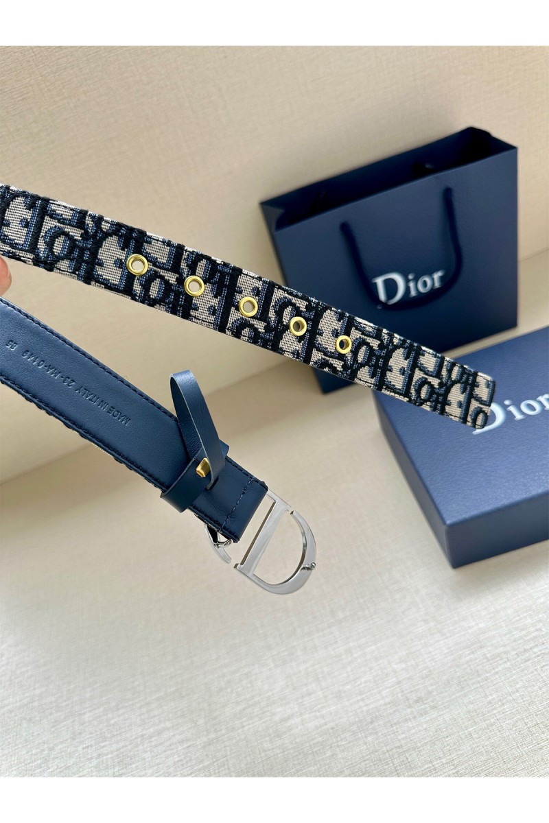 Christian Dior, Women's Belt, Blue