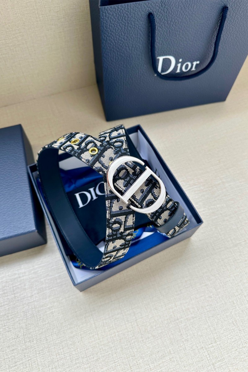 Christian Dior, Women's Belt, Blue