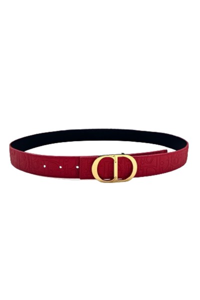 Christian Dior, Unisex Belt, Red