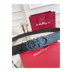 Salvatore Ferragamo, Men's Belt, Black