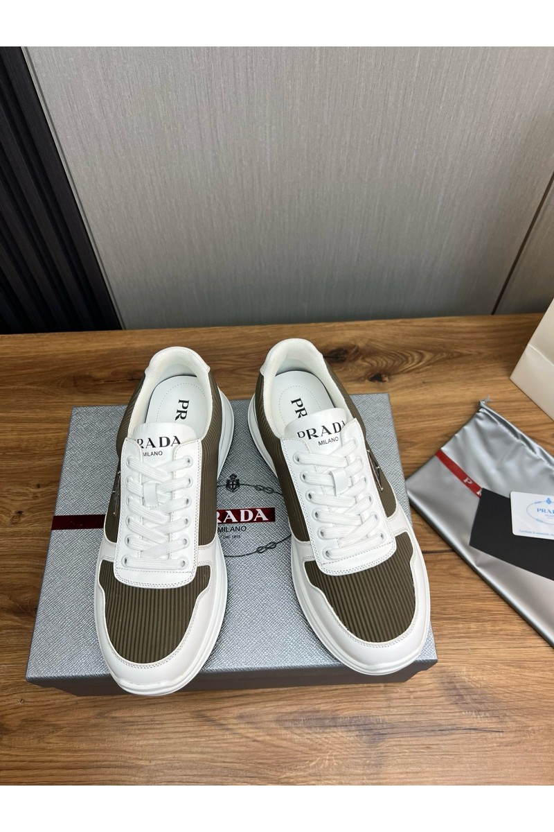 Prada, Men's Sneaker, Khaki