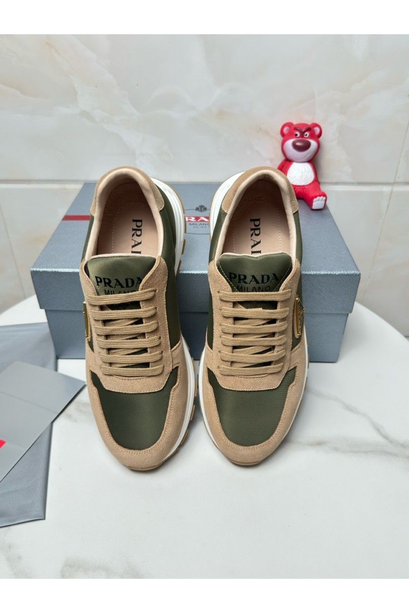 Prada, Men's Sneaker, Khaki