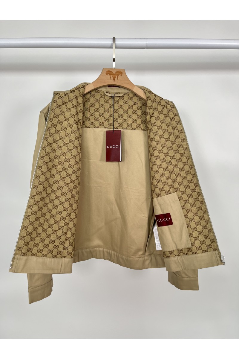 Gucci, Men's Jacket, Brown