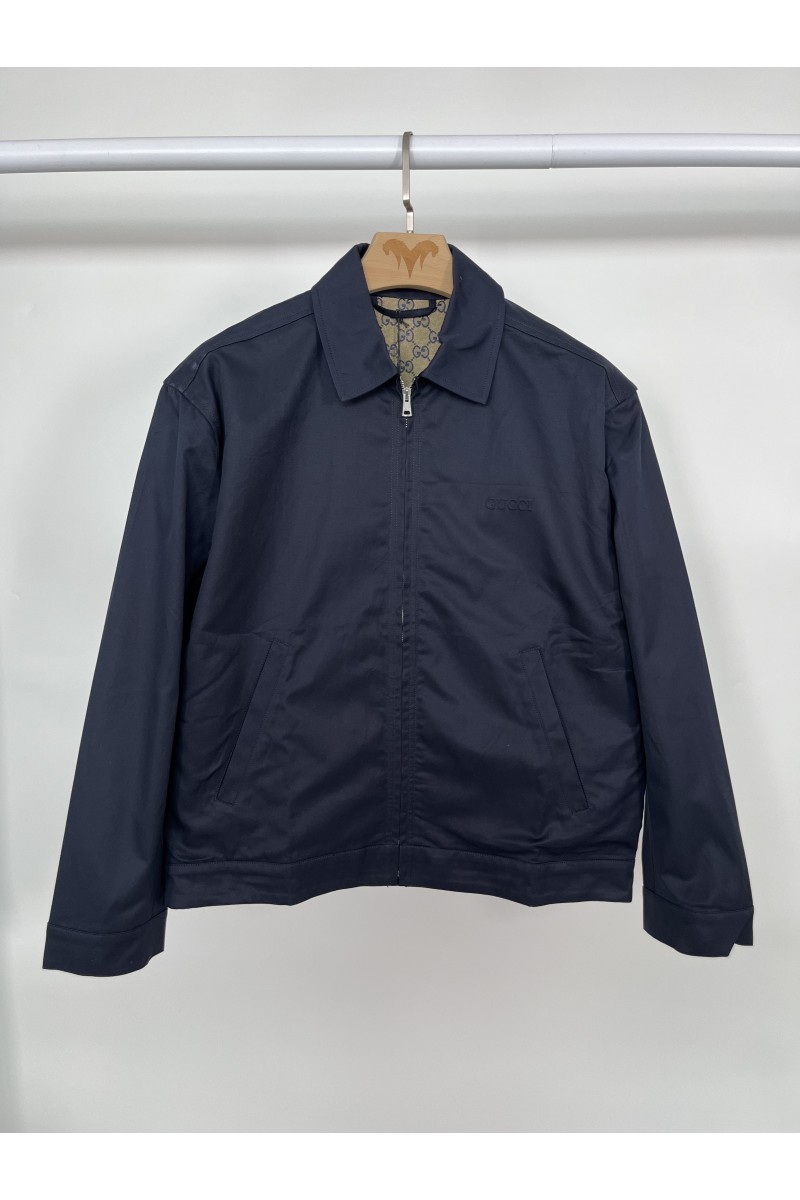 Gucci, Men's Jacket, Navy