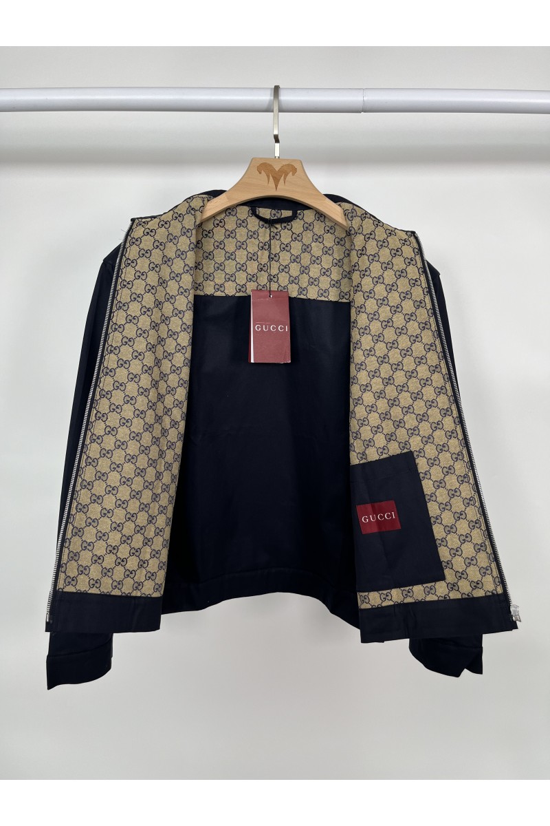 Gucci, Men's Jacket, Navy