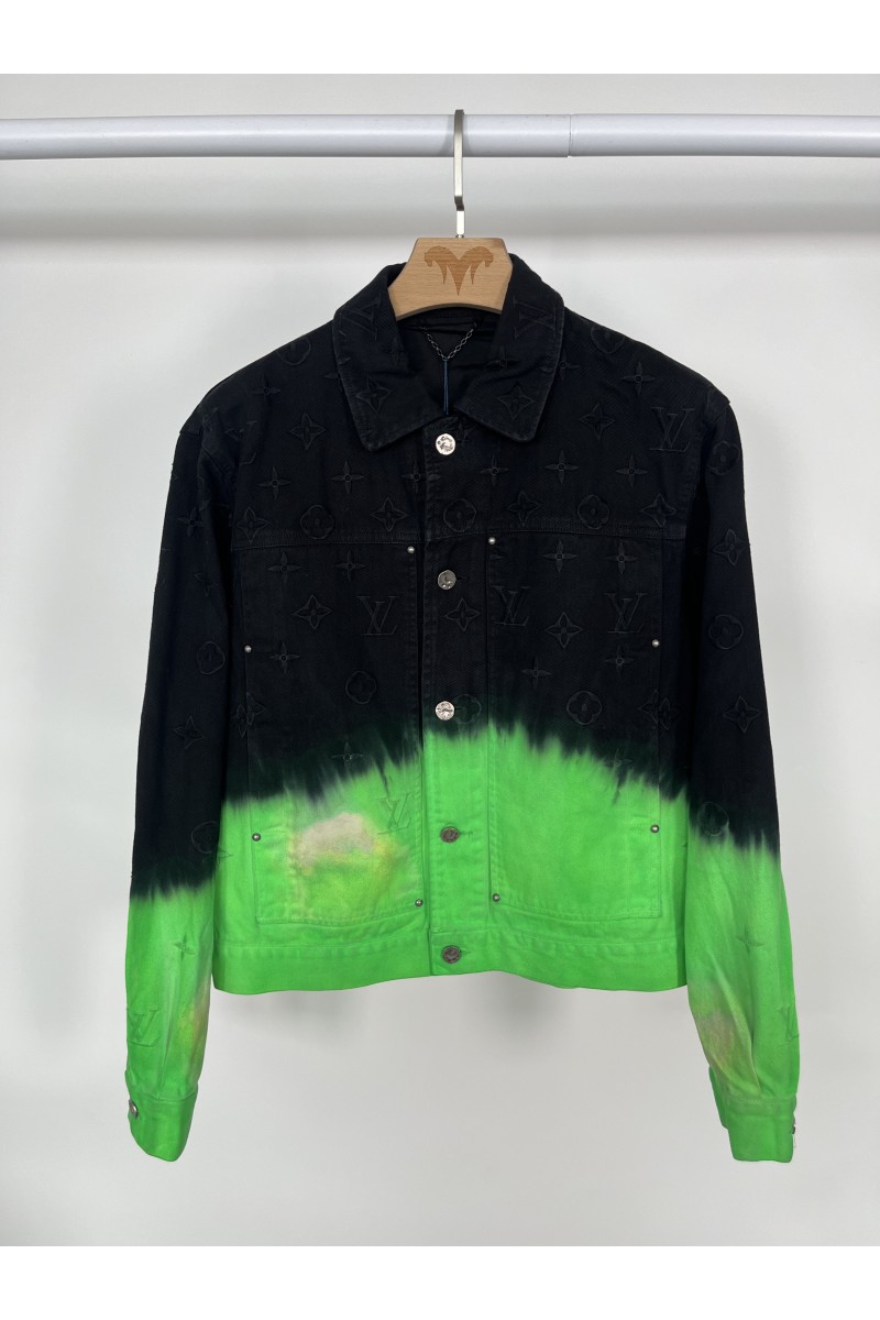 Louis Vuitton, Men's Denim Jacket, Green