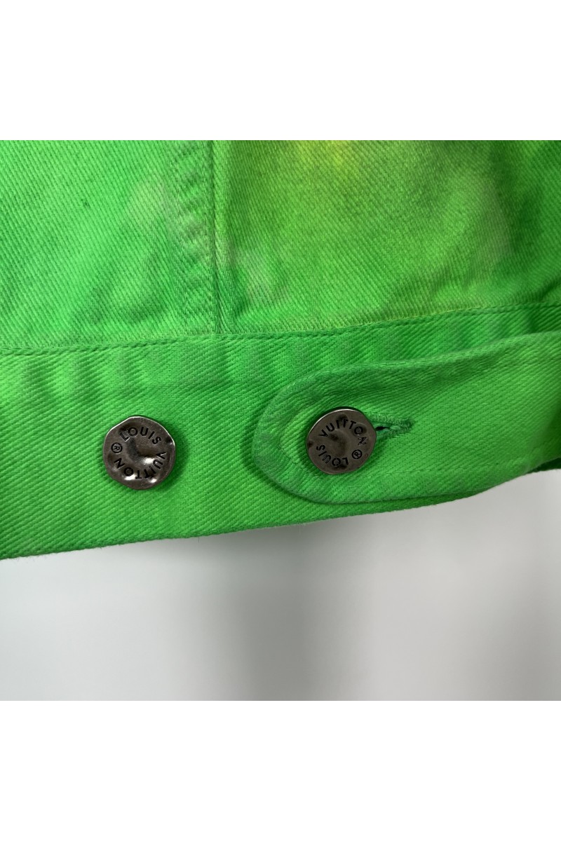 Louis Vuitton, Men's Denim Jacket, Green